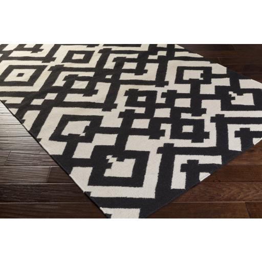 Surya Paddington PDG-2043 Black Light Beige 2' x 3' Rug