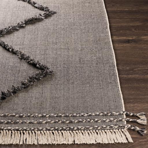 Surya Palo Alto PLA-2301 Black Gray 2' x 3' Rug