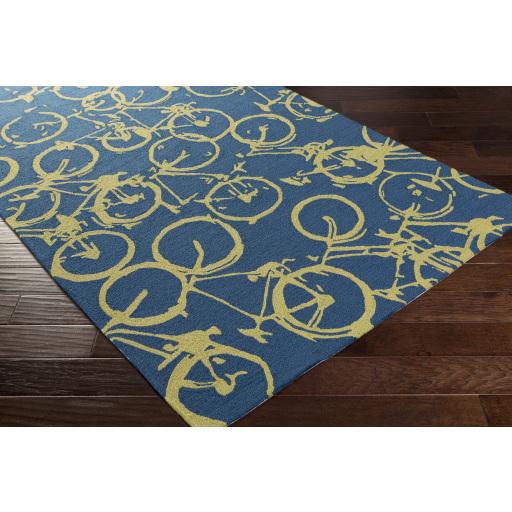 Surya Pandemonium PDM-1001 Dark Blue Grass Green 9' x 12' Rug