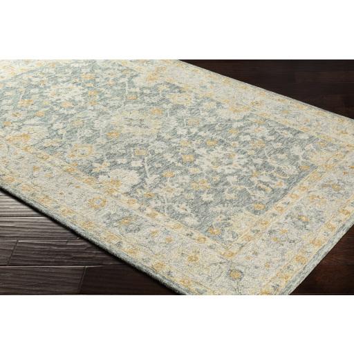 Surya Panipat PNP-2303 Beige Deep Teal 2' x 3' Rug