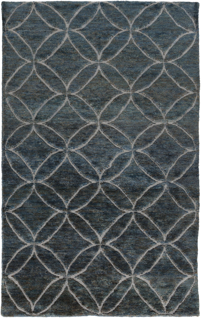 Surya Papyrus PPY-4905 Ice Blue Ink Blue 2' x 3' Rug