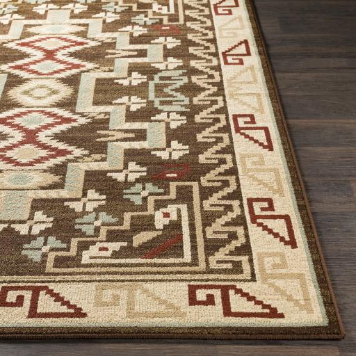 Surya Paramount PAR-1079 Burgundy Dark Brown 2'2" x 7'7" Rug