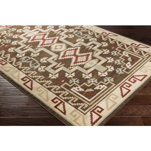 Surya Paramount PAR-1079 Burgundy Dark Brown 2'2" x 7'7" Rug