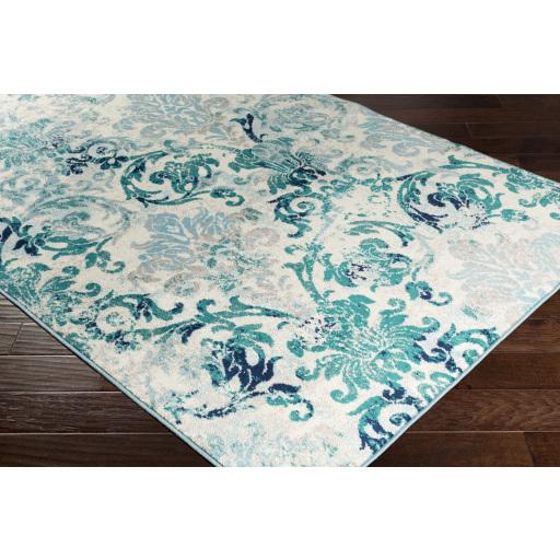 Surya Paramount PAR-1102 Aqua Cream 2'2" x 7'7" Rug