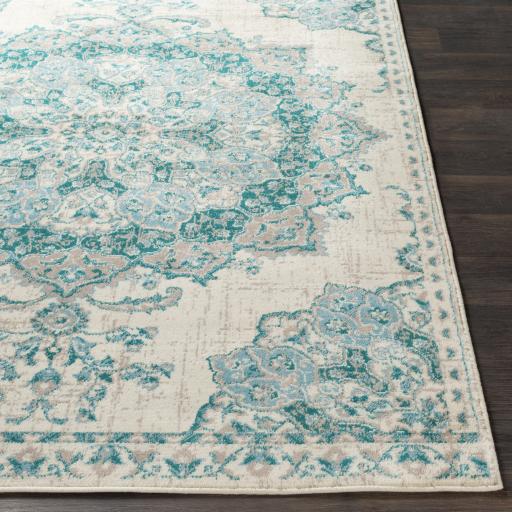 Surya Paramount PAR-1110 Aqua Cream 5'3" x 7'9" Rug