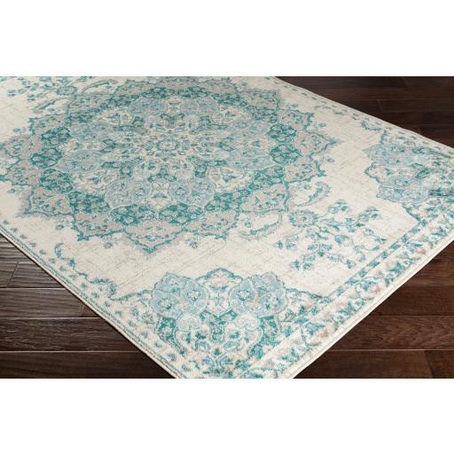 Surya Paramount PAR-1110 Aqua Cream 5'3" x 7'9" Rug