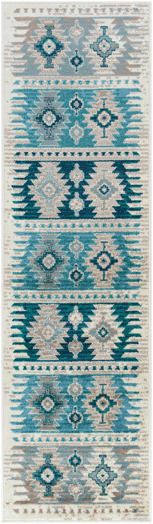 Surya Paramount PAR-1121 Aqua Cream 2'2" x 7'7" Rug