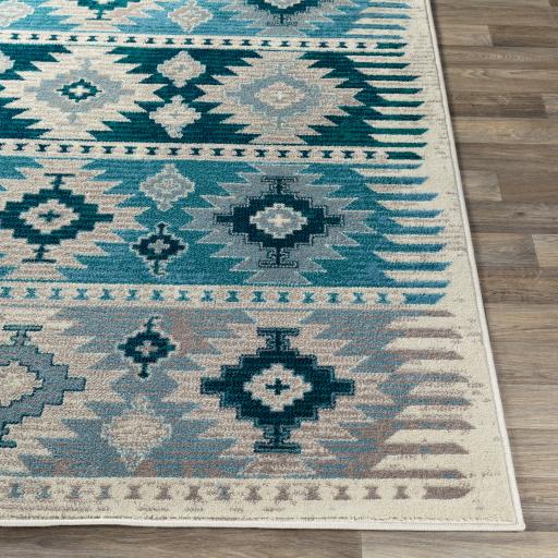 Surya Paramount PAR-1121 Aqua Cream 2'2" x 7'7" Rug