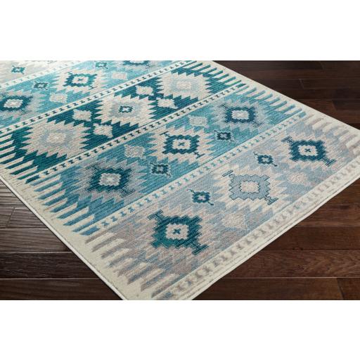 Surya Paramount PAR-1121 Aqua Cream 2'2" x 7'7" Rug