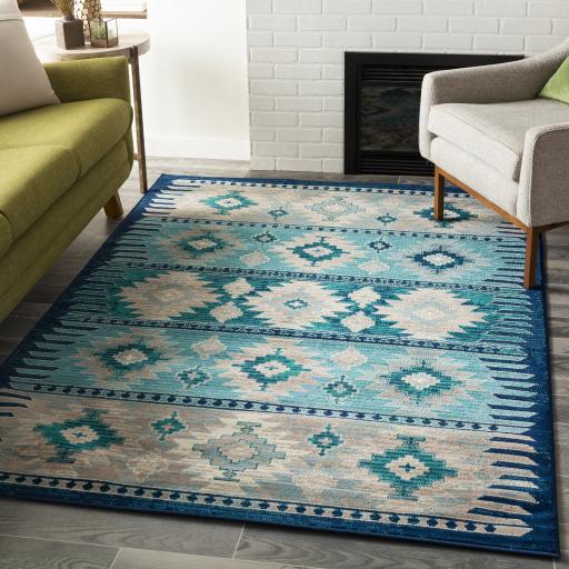 Surya Paramount PAR-1122 Aqua Cream 1'10" x 2'11" Rug