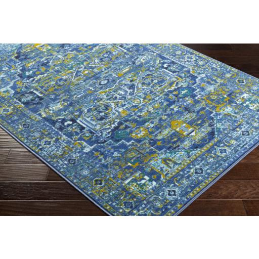 Surya Parker PKR-2300 Aqua Dark Blue 2'7" x 7'3" Rug