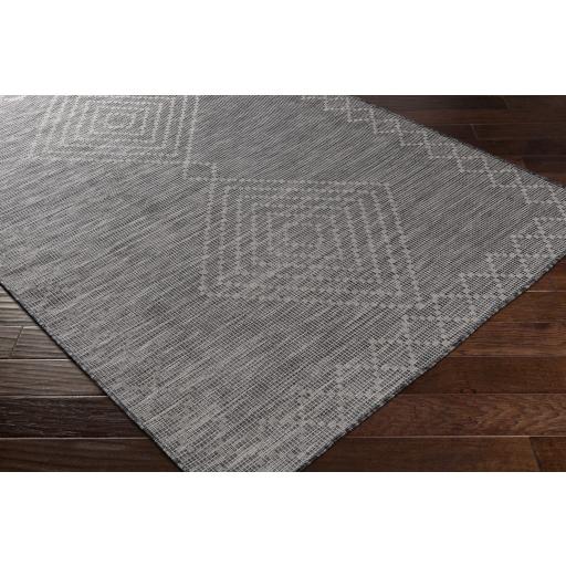 Surya Pasadena PSA-2368 Black Charcoal 5'1" x 7' Rug