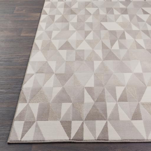 Surya Peachtree PCH-1009 Cream Gray 2' x 2'11" Rug