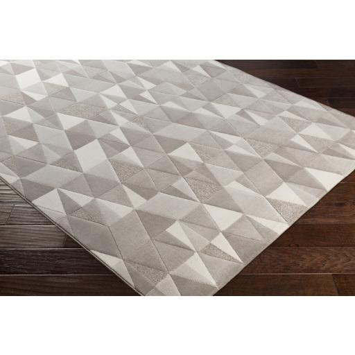 Surya Peachtree PCH-1009 Cream Gray 2' x 2'11" Rug