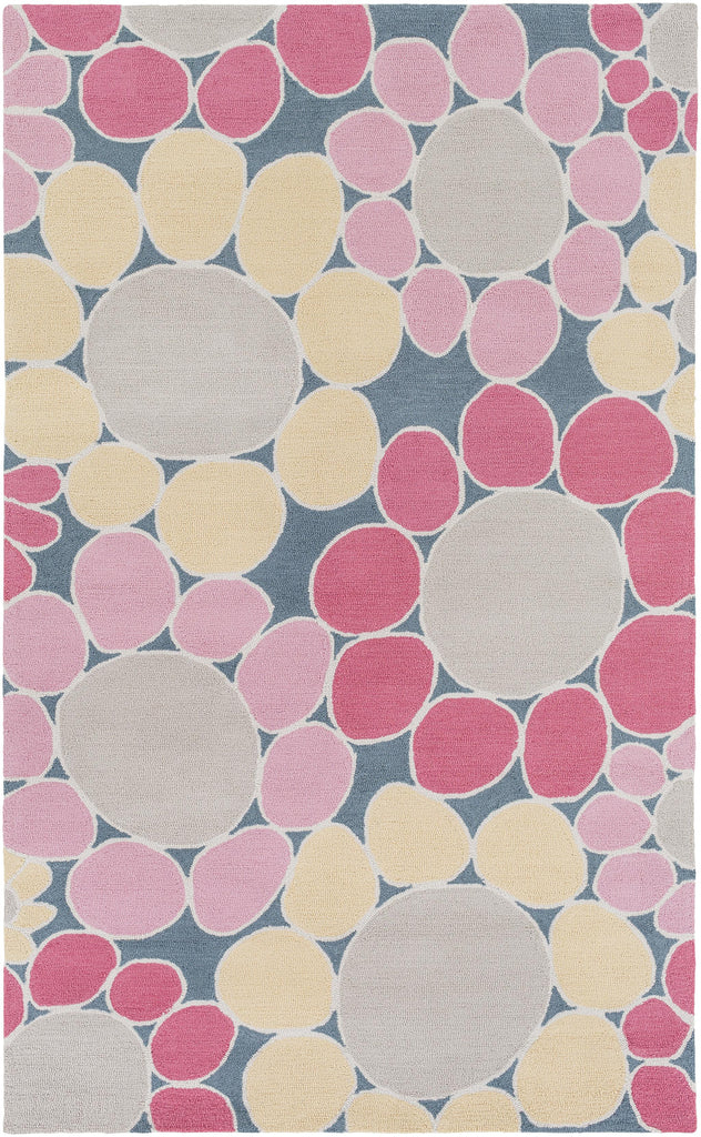 Surya Peek-A-Boo PKB-7000 Denim Light Pink 3' x 5' Rug