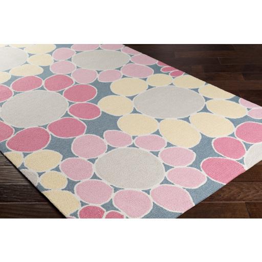 Surya Peek-A-Boo PKB-7000 Denim Light Pink 3' x 5' Rug