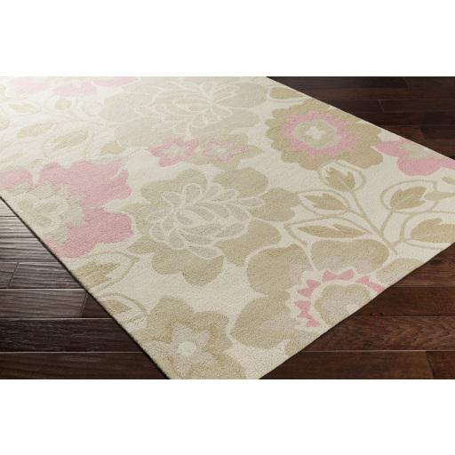 Surya Peek-A-Boo PKB-7008 Cream Mauve 3' x 5' Rug