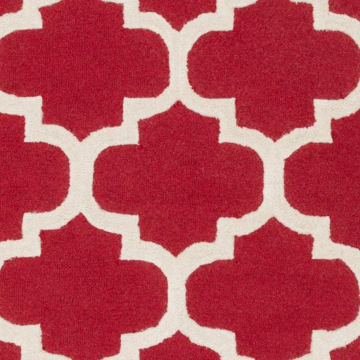 Surya Pollack AWAH-2030 Bright Red Cream 8' Round Rug