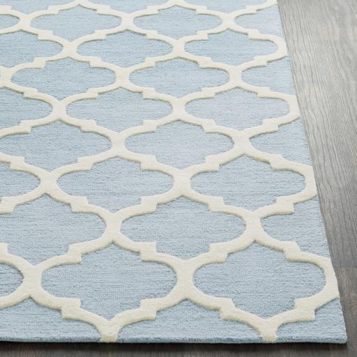 Surya Pollack AWAH-2034 Ivory Light Blue 2'3" x 8' Rug