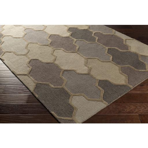 Surya Pollack AWAH-2037 Beige Charcoal 8' Round Rug