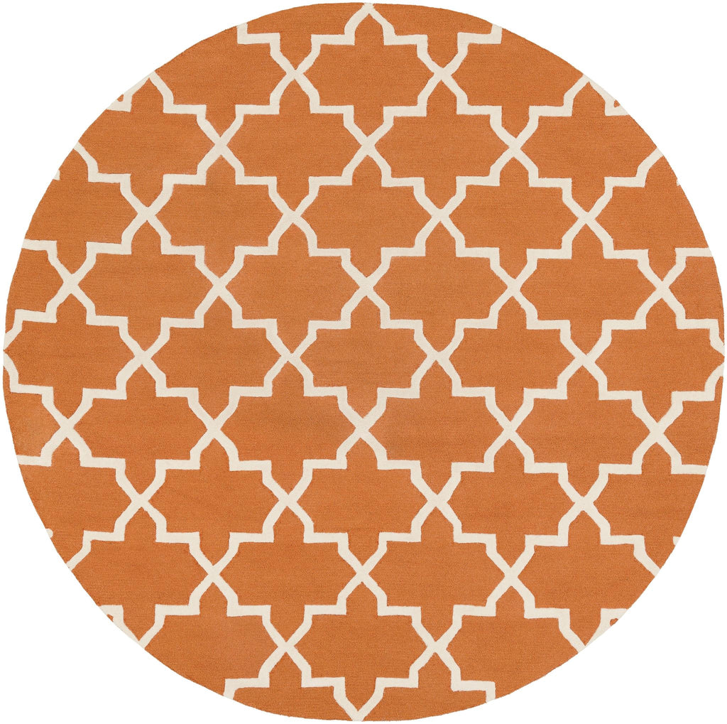 Surya Pollack AWDN-2025 Bright Orange Camel 8' Round Rug