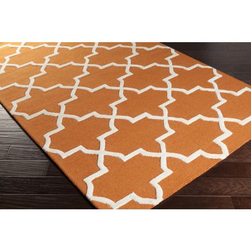 Surya Pollack AWDN-2025 Bright Orange Camel 8' Round Rug