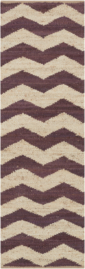 Surya Portico AWAR-5013 Beige Dark Purple 2' x 3' Rug