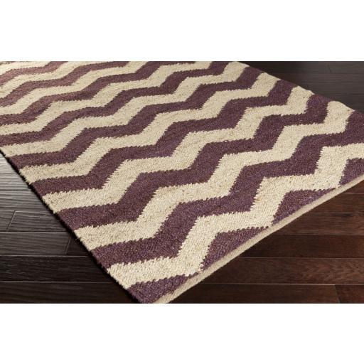 Surya Portico AWAR-5013 Beige Dark Purple 2'3" x 10' Rug