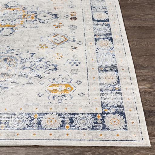 Surya Porto POO-2307 Burnt Orange Dark Blue 2' x 2'11" Rug