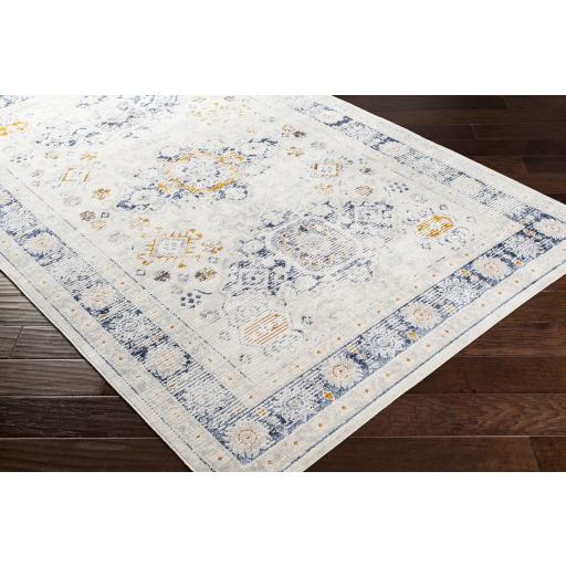 Surya Porto POO-2307 Burnt Orange Dark Blue 2' x 2'11" Rug