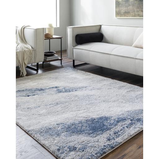 Surya Portofino PTF-2322 Charcoal Light Gray 5'3" x 7' Rug