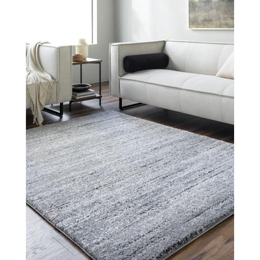 Surya Portofino PTF-2323 Charcoal Light Gray 5'3" x 7' Rug