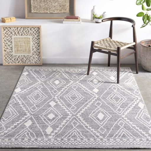 Surya Positano PSN-2304 Charcoal Gray 5'3" x 7'3" Rug