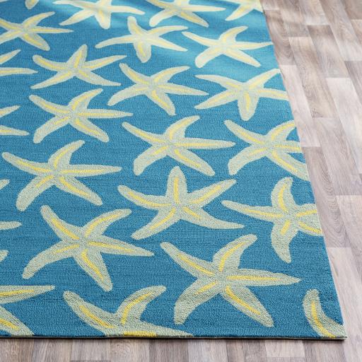 Surya Rain RAI-1137 Blue Grass Green 2'6" x 8' Rug