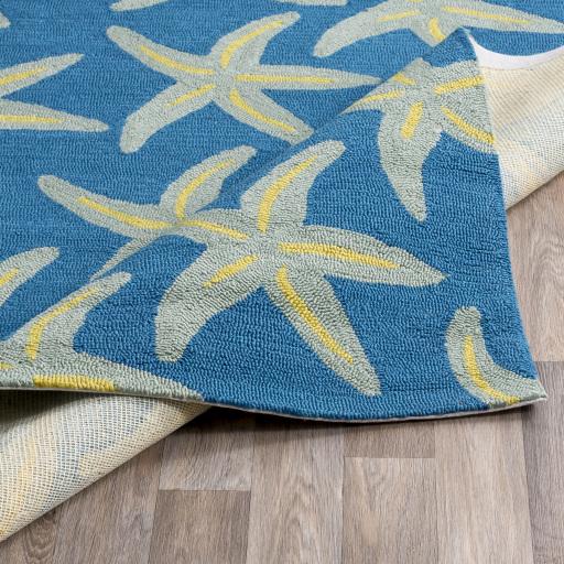 Surya Rain RAI-1137 Blue Grass Green 2'6" x 8' Rug