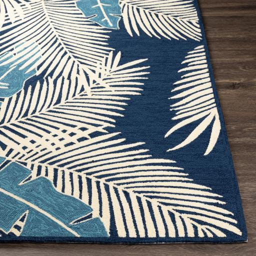 Surya Rain RAI-1282 Blue Cream 2' x 3' Rug