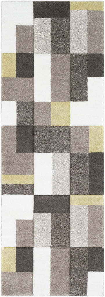 Surya Santa Monica SAC-2306 Dark Brown Ivory 2'7" x 7'7" Rug