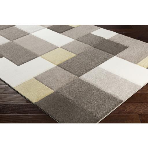 Surya Santa Monica SAC-2306 Dark Brown Ivory 2'7" x 7'7" Rug