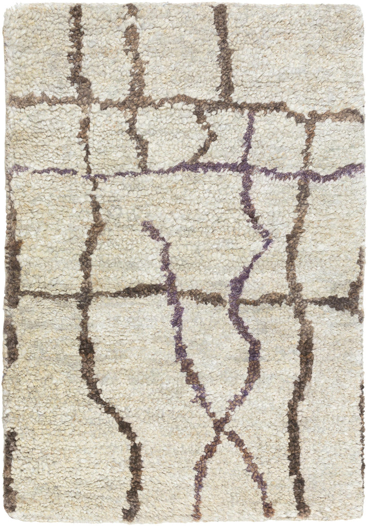 Surya Scarborough SCR-5141 Dark Brown Medium Purple 2' x 3' Rug