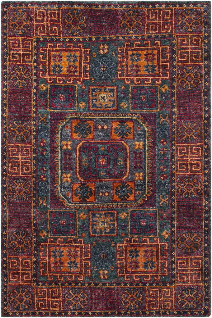 Surya Scarborough SCR-5160 Burnt Orange Dark Green 2' x 3' Rug