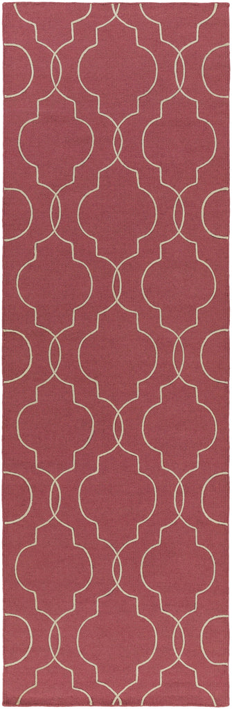 Surya Seabrook SBK-9008 Burgundy Ivory 2'6" x 8' Rug