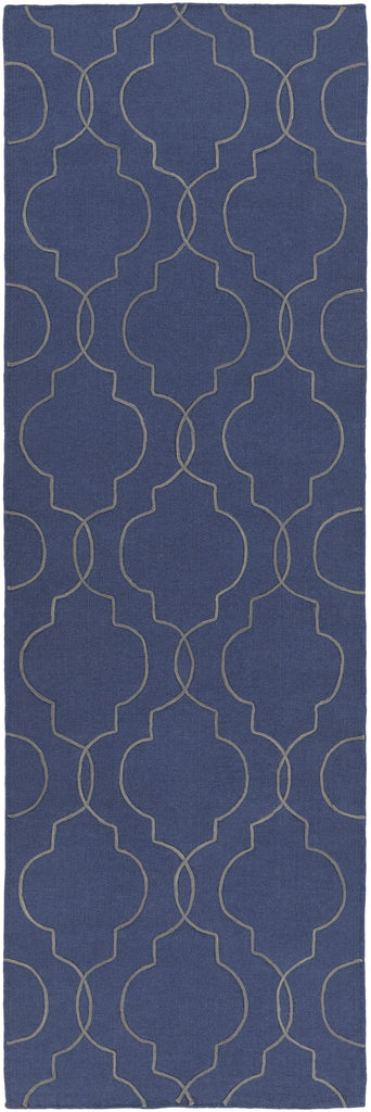 Surya Seabrook SBK-9009 Dark Blue Gray 2'6" x 8' Rug