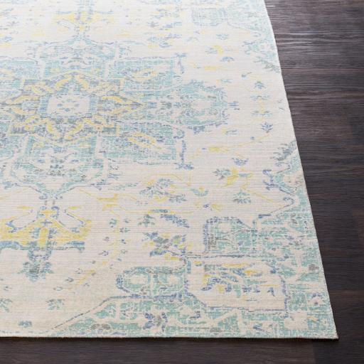 Surya Seasoned Treasures SDT-2307 Aqua Pale Blue 2' x 2'11" Rug