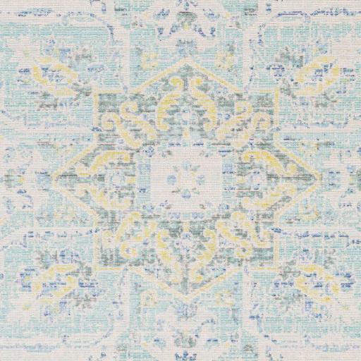 Surya Seasoned Treasures SDT-2307 Aqua Pale Blue 2' x 2'11" Rug