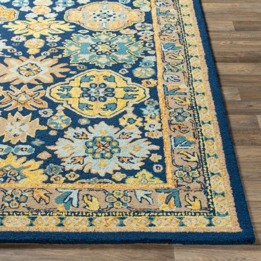 Surya Serafina SRF-2026 Burnt Orange Ice Blue 2'6" x 8' Rug