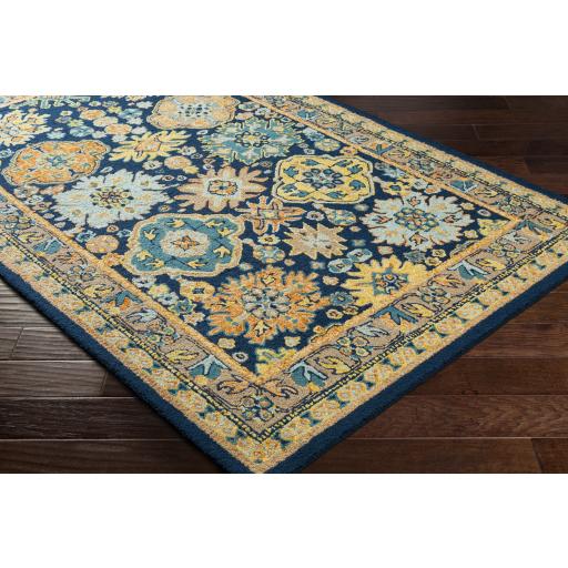 Surya Serafina SRF-2026 Burnt Orange Ice Blue 2'6" x 8' Rug