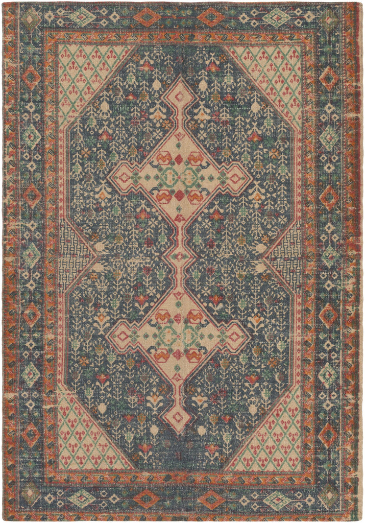 Surya Shadi SDI-1012 Blue Orange 2' x 3' Rug