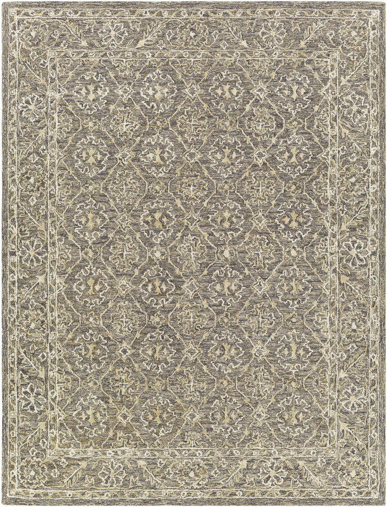 Surya Shelby SBY-1010 Charcoal Light Beige 4' x 6' Rug