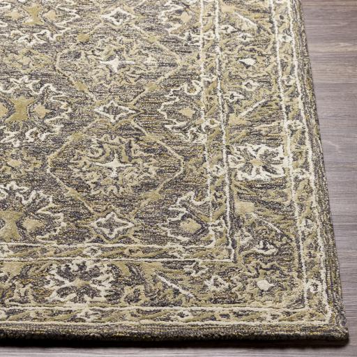 Surya Shelby SBY-1010 Charcoal Light Beige 4' x 6' Rug