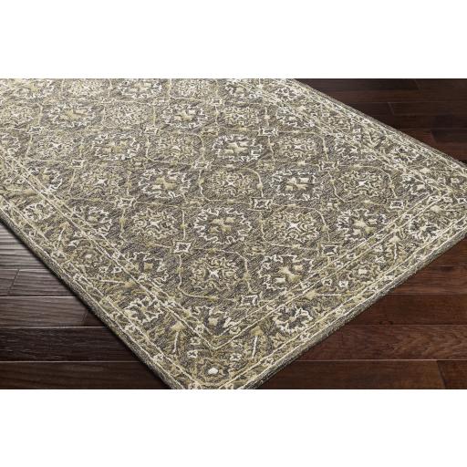 Surya Shelby SBY-1010 Charcoal Light Beige 4' x 6' Rug